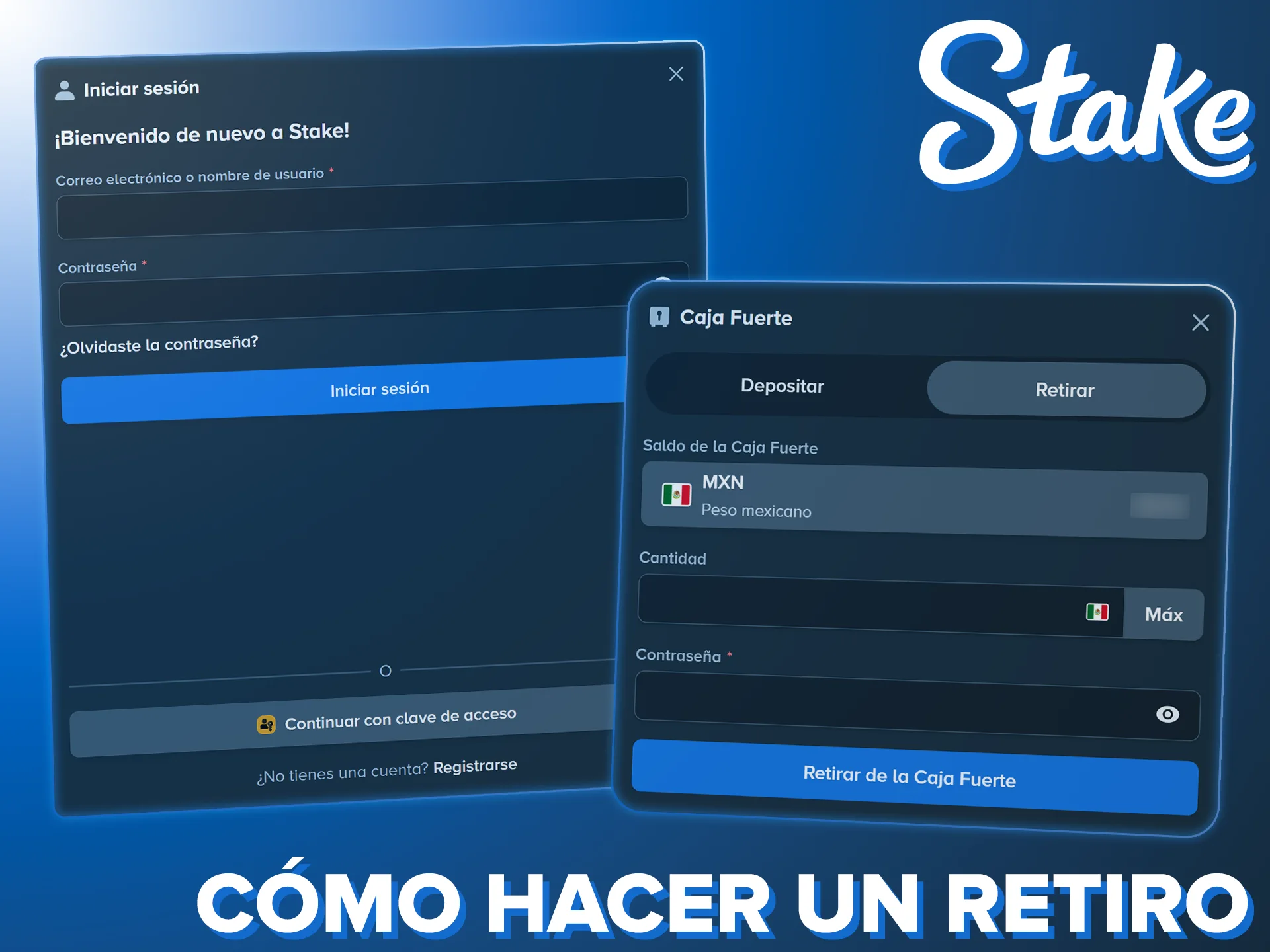 Retira las ganancias de tus bonos en Stake de forma segura.