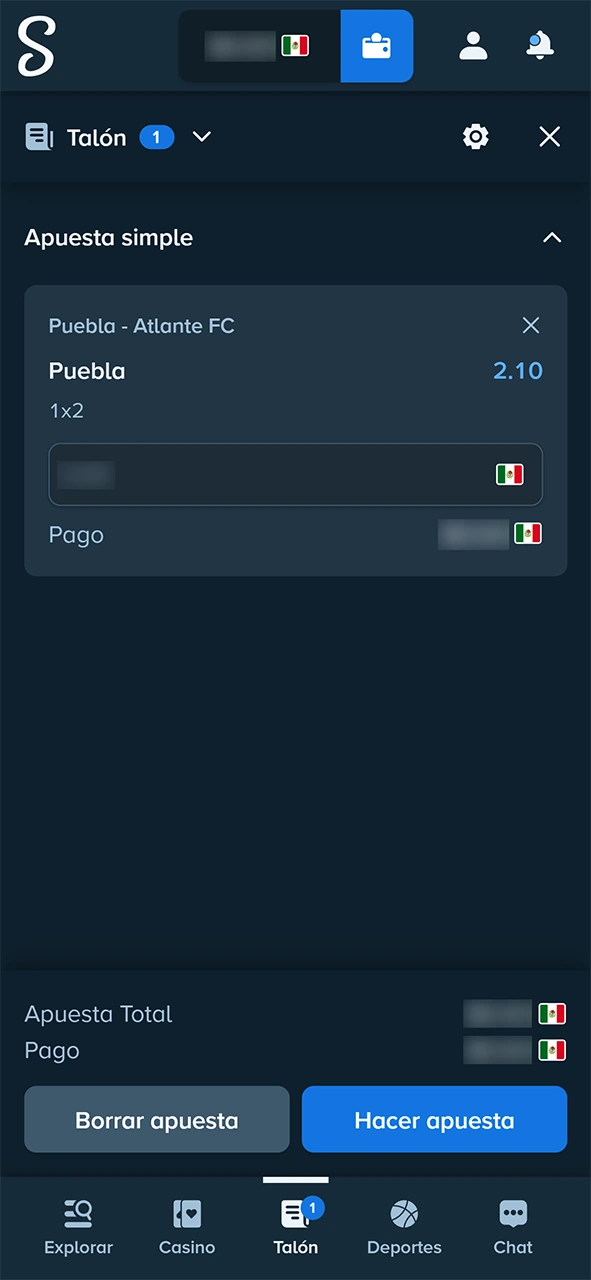 Confirma tu jugada de fútbol en Stake y gana tus apuestas.