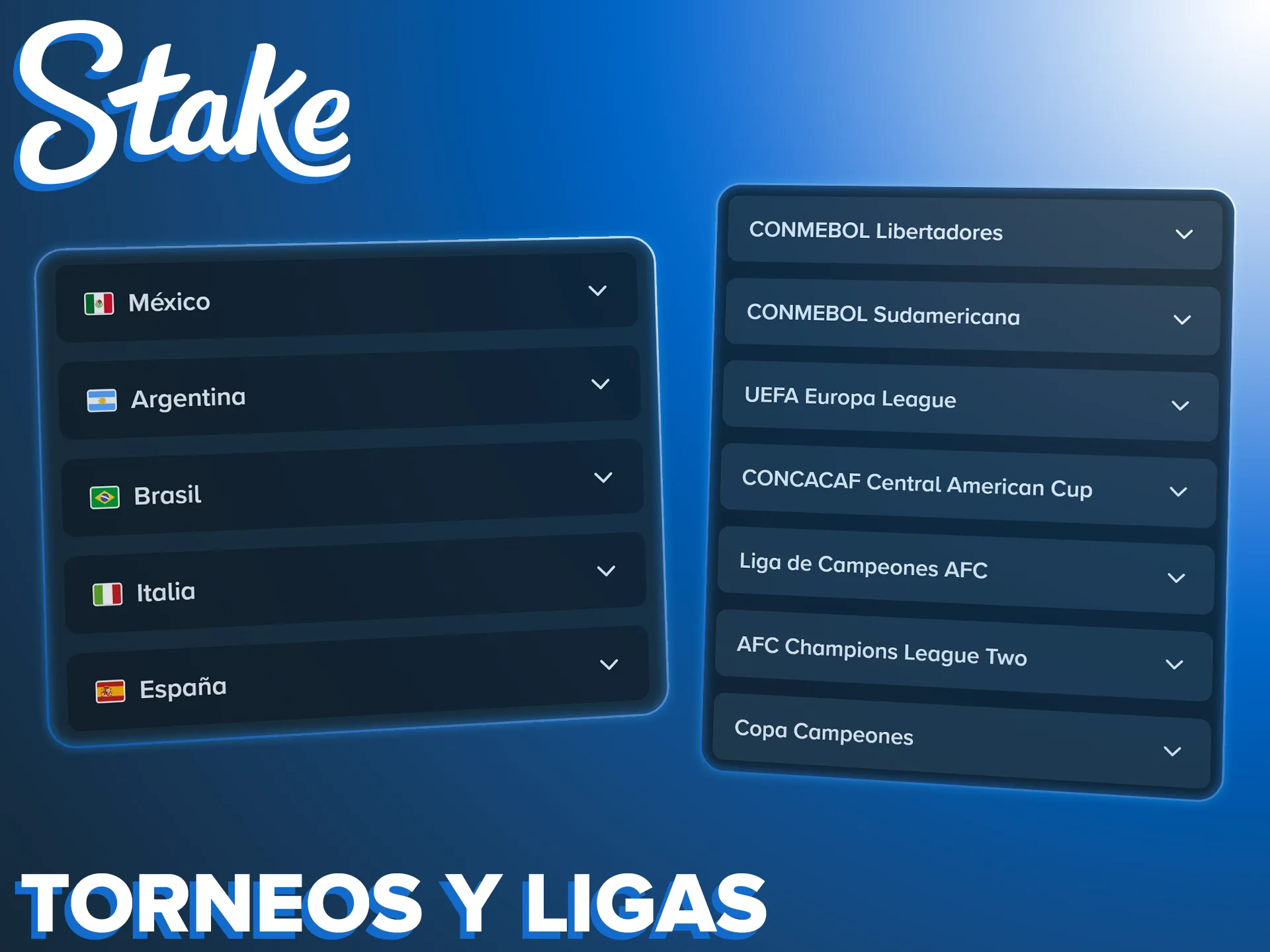 Elige tu liga de fútbol favorita y empieza a apostar en Stake.