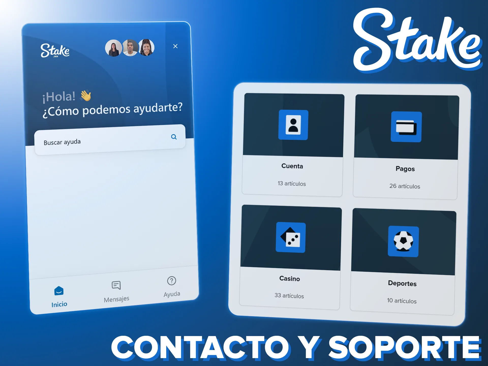 Contacta al soporte de Stake si necesitas ayuda con tu registro.
